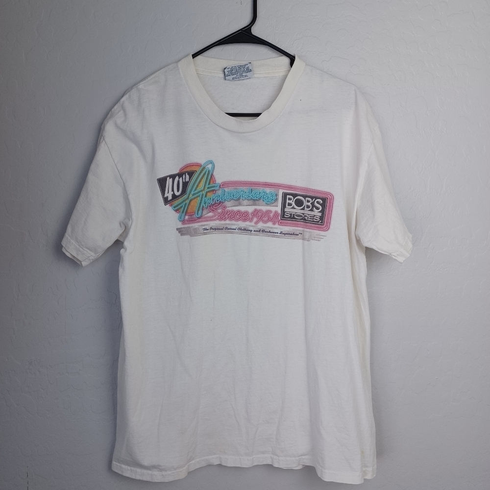 Men's Vintage T Shirt SINCE 1954 Size L Color White